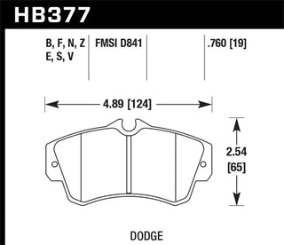 Hawk HP Plus Front Brake Pads: Dodge Neon SRT4 2003 - 2005