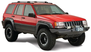 Bushwacker Cut-Out Style Fender Flares 4pc: Jeep Grand Cherokee 1993-1998 - Black