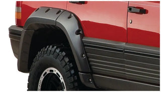 Bushwacker Cut-Out Style Fender Flares 4pc: Jeep Grand Cherokee 1993-1998 - Black