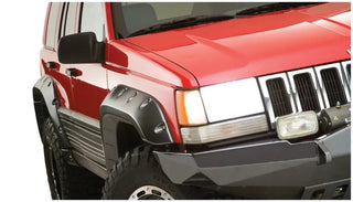 Bushwacker Cut-Out Style Fender Flares 4pc: Jeep Grand Cherokee 1993-1998 - Black