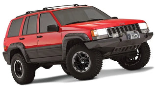 Bushwacker Cut-Out Style Fender Flares 4pc: Jeep Grand Cherokee 1993-1998 - Black