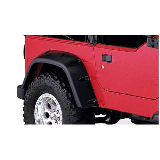 Bushwacker Max Pocket Style Fender Flares 2pc (REAR): Jeep Wrangler (97-06) - Black