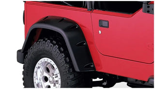 Bushwacker Max Pocket Style Fender Flares 2pc (REAR): Jeep Wrangler (97-06) - Black