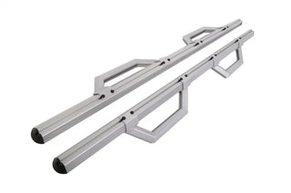 Dee Zee Hex Series Crew Cab Side Steps (Silver): Fits Most Dodge / Jeep / Ram Models (1999-2020)