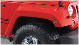 Bushwacker Pocket Style Fender Flares 2pc: Jeep Wrangler / Wrangler JK (2007-2018) - Black