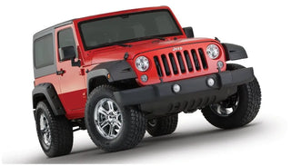 Bushwacker Pocket Style Fender Flares 2pc: Jeep Wrangler / Wrangler JK (2007-2018) - Black
