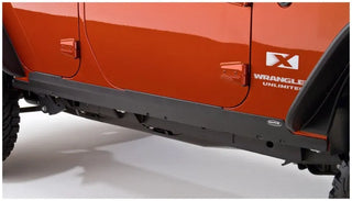 Bushwacker Trail Armor Rocker Panel & Sill Plate Cover: Jeep Wrangler Unlimited (07-18) - Black