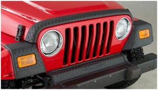 Bushwacker Trail Armor Hood Stone Guard & Front Corners Set: Jeep Wrangler (97-06) - Black