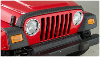 Bushwacker Trail Armor Hood Stone Guard & Front Corners Set: Jeep Wrangler (97-06) - Black