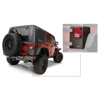 Bushwacker Trail Armor Rear Corners: Jeep Wrangler / Wrangler JK (2007-2018) - Black