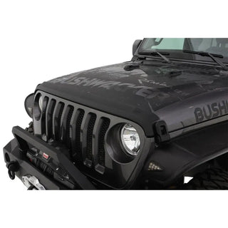 Bushwacker Trail Armor Hood Stone Guard Black: Jeep Wrangler (2018-2024) / Gladiator (2020-2024)