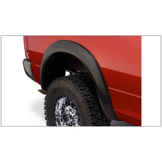Bushwacker Extend-A-Fender Style Fender Flares 2pc (REAR): Fits Dodge / Ram (09-24) - Matte Black