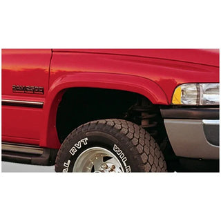 Bushwacker Extend-A-Fender Style Fender Flares (FRONT): Dodge Ram (94-02) - Matte Black