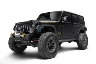 Bushwacker Trail Armor Fender Delete Kit (F&R): Jeep Wrangler (18-24) - Black Textured