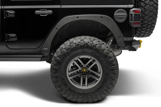 Bushwacker Trail Armor Fender Delete Kit (F&R): Jeep Wrangler (18-24) - Black Textured