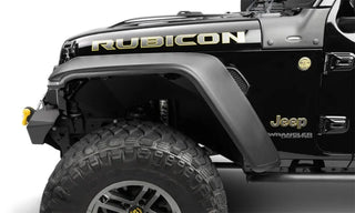 Bushwacker HyperForm Flat Fender Flares 4pc (F&R): Jeep Wrangler (18-24) - Black