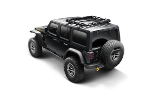 Bushwacker HyperForm Flat Fender Flares 4pc (F&R): Jeep Wrangler (18-24) - Black