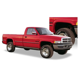 Bushwacker Extend-A-Fender Fender Flares 4pc (F&R): Dodge Ram (94-02) - Black