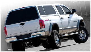 Bushwacker Extend-A-Fender Fender Flares 4pc (REAR): Dodge Ram 1500 / 2500 / 3500 (06-09) - Black