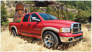 Bushwacker OE Style Fender Flares 4pc (F&R): Dodge Ram 1500 / 2500 / 3500 (02-05) - Black