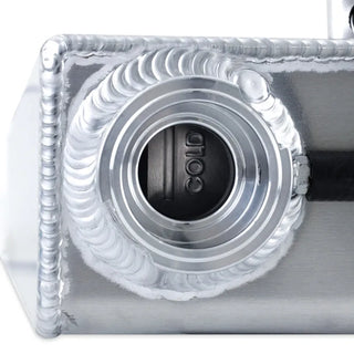 Mishimoto Aluminum Expansion Tank Natural (FRONT): Dodge Challenger / Charger SRT 2015-23 6.4L & 6.2L