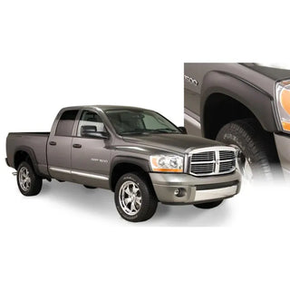 Bushwacker OE Style Fender Flares 4pc (REAR): Dodge Ram 1500/2500/3500 (06-09) - Black