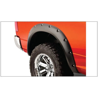 Bushwacker Pocket Style Fender Flares 2pc (REAR): Fits Ram 1500/2500/3500 (09-24) - Black