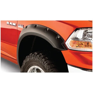 Bushwacker Pocket Style Fender Flares 2pc (FRONT): Fits Ram 1500 (09-24) - Black