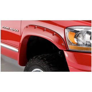 Bushwacker Pocket Style Fender Flares 2pc (FRONT): Dodge Ram 1500 / 2500 / 3500 (02-09) - Black