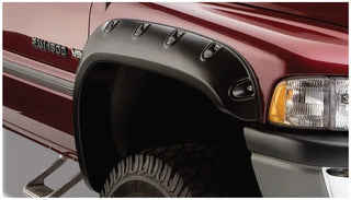 Bushwacker Pocket Style Fender Flares 2pc (FRONT): Dodge Ram 1500 / 2500 / 3500 (02-09) - Black