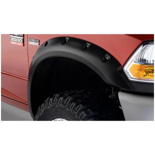 Bushwacker Pocket Style Fender Flares 2pc (FRONT): Dodge Ram 2500 / 3500 (10-19) - Black
