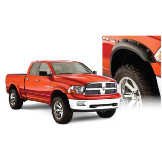 Bushwacker Pocket Style Fender Flares 4pc (F&R): Dodge Ram 1500 (09-18) - Black