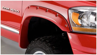 Bushwacker Pocket Style Fender Flares 4pc (REAR): Dodge Ram 1500 / 2500 / 3500 (02-09) - Black