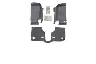 BedRug Front 3pc BedTred Floor Kit: Jeep Wrangler 2007-2010 w/ Heat Shields