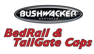 Bushwacker Tailgate Caps (REAR): Fits Most Dodge Ram 1500 / 2500 / 3500 Models (1994-2002) - Black