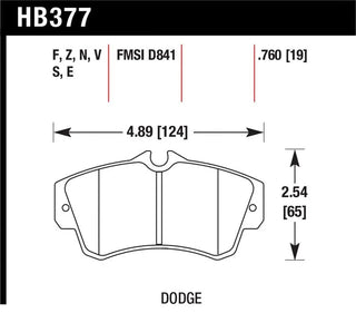 Hawk HPS Front Brake Pads: Dodge Neon SRT4 2003 - 2005