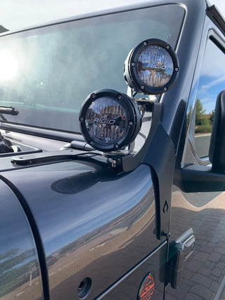 Artec Industries A-Pillar Dual Surface Light Mount: Jeep Wrangler (20-25)