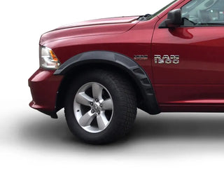 Bushwacker DRT Style Fender Flares 4pc (67.4in Fleetside Bed) - Black: Dodge Ram 1500 (2009-2018)