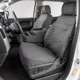 Covercraft Polycotton SeatSaver Seat Covers (FRONT): Fits Ram 1500 / 2500 / 3500 (17-18) - Gray