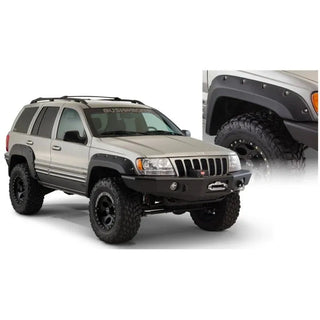 Bushwacker Cutout Style Fender Flares 2pc (FRONT): Jeep Grand Cherokee 1999-2004 - Black