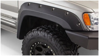Bushwacker Cutout Style Fender Flares 2pc (FRONT): Jeep Grand Cherokee 1999-2004 - Black