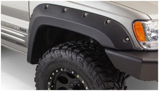 Bushwacker Cutout Style Fender Flares 2pc (FRONT): Jeep Grand Cherokee 1999-2004 - Black
