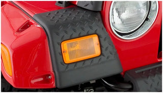 Bushwacker Trail Armor Front Corners: Fits Most Jeep Wrangler Models (1997-2006) - Black