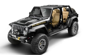 Bushwacker Trail Armor Rocker Panel & Sill Plate Cover: Jeep Wrangler (18-24) - Black
