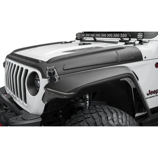 Bushwacker Trail Armor Hood Armor 3-Piece Set: Jeep Wrangler / Gladiator (18-24) - Textured Black