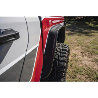 Bushwacker Flat Style Rear Fender Flares: Jeep Gladiator (2020-2024) - Black