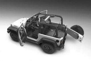 BedRug 5pc Rear Cargo Kit w/ Tailgate and Tub Liner: Jeep Wrangler 2007-2010