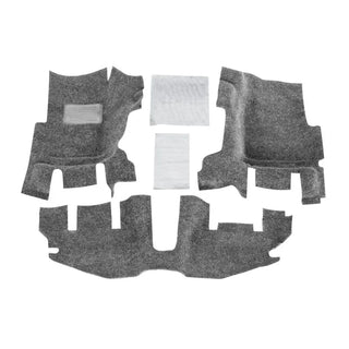 BedRug Front 3pc Floor Kit (FRONT): Jeep Wrangler 1997-2006 w/ Center Console and Heat Shields