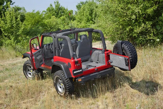 BedRug Front 3pc Floor Kit (FRONT): Jeep Wrangler 1997-2006 w/ Center Console and Heat Shields