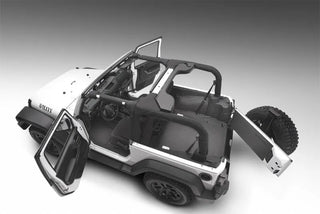 BedRug 5pc BedTred Cargo Kit (REAR) w/ Tailgate and Tub Liner: Jeep Wrangler 2007-2010